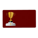 Zoek naar trofee etiketten Eerste