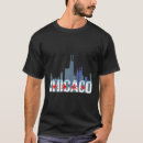 Recherche de chicago skyline tshirts Drapeau de chicago