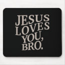 Recherche de jésus vous aime tapis souris Brun
