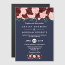 Recherche de bordeaux et bleu marine mariage invitations Fleurs