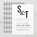 Recherche de blanc dos invitations Noir et blanc