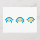 Recherche de 3 sages cartes postales Bleu