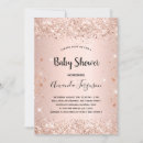 Recherche de rose gold baby shower invitations Étinceler