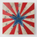Recherche de vieille gloire horloges Rouge blanc et bleu
