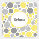 Recherche de gris jaune autocollants Tendance
