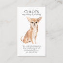 Recherche de chihuahua cartes visite Chaise