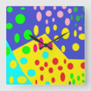 Recherche de points verts horloges Bleu