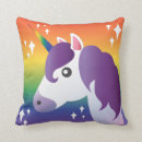 Recherche de licorne pourpre coussins Arc en ciel