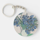Recherche de fleurs de van gogh porteclés Bleu