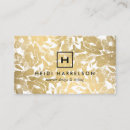 Recherche de monogramme floral cartes visite Styliste