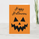 Zoek naar pompoen gezichten briefkaarten Zwart