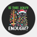 Zoek naar grappige kerstboom stickers Santa claus