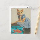 Recherche de collage chat cartes postales Rétro