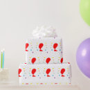 Recherche de ballons colorés papier cadeau Bleu