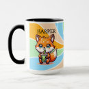 Recherche de renard kawaii tasses Dessin animé