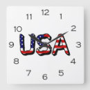 Recherche de drapeau des états unis horloges Rayures