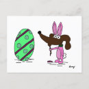 Recherche de oeuf de lapin de pâques cartes postales Printemps
