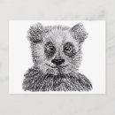 Recherche de panda de bébé cartes postales Dessin