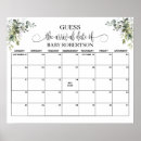 Zoek naar baby shower kalenders Baby prediction game