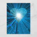 Recherche de coeur brillant cartes postales Romance