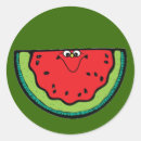Recherche de dessin pastèque autocollants Vert