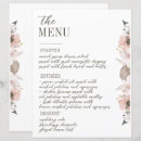 Recherche de fleurs sauvages fantaisistes mariage menus Élégant