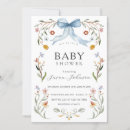 Recherche de blue floral baby shower invitations Arc
