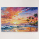 Recherche de plage tropicale puzzles Aquarelle