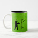 Recherche de golfeur de golf tasses Vert