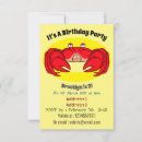 Recherche de crabe invitations Rouge