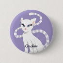 Recherche de chat blanc badges Nom