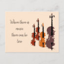Recherche de instruments cartes postales Violon