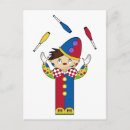 Recherche de jongleurs cartes postales Clown