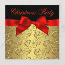 Recherche de elegant red gold noël invitations Entreprise