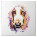 Recherche de basset hound carreaux Tuiles