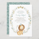 Recherche de lion baby shower garçon invitations Animaux mignons