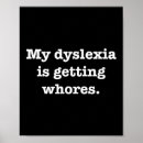Recherche de dyslexie posters Drôle