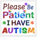 Recherche de patient autocollants Sensibilisation sur l'autisme