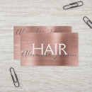 Recherche de cheveux cartes visite Rose doré