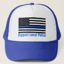 Recherche de fine casquettes Police