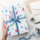 Recherche de points blancs papier cadeau Bleu