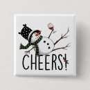 Recherche de bonhomme neige drôle badges Joyeux noël