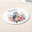 Zoek naar roze vogel onderzetters Bloemig