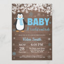 Recherche de penguin baby shower invitations Flocon