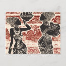 Recherche de femmes africaines cartes postales Aquarelle