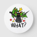 Recherche de chat noir horloges Humour