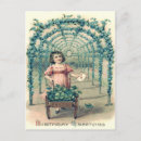 Recherche de brouettes vœux cartes Vintage