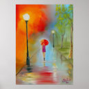 Recherche de parapluie rouge posters Pluvieux