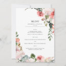 Recherche de menu floral mariage invitations Aquarelle