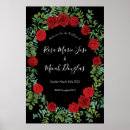 Recherche de rouge et blanc mariage posters Élégant